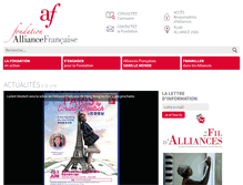 Tablet Screenshot of fondation-alliancefr.org